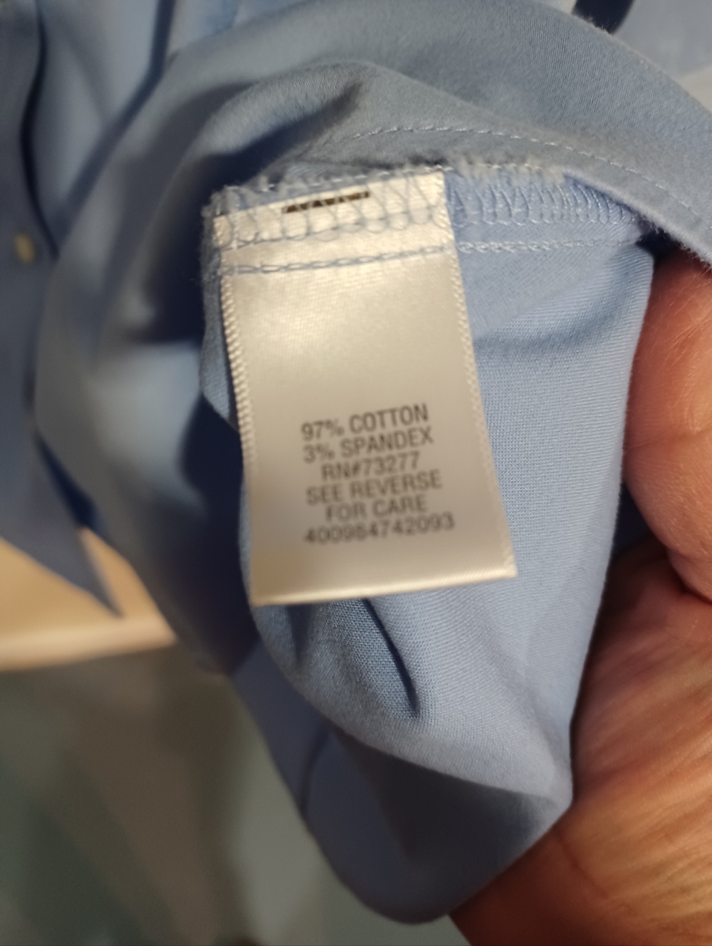 APT. 9 Light Blue Button-Up Blouse - Picture 4 of 6